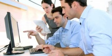 Developers creating tailored web and mobile applications for business process automation