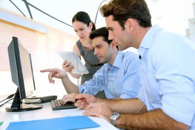 Developers creating tailored web and mobile applications for business process automation